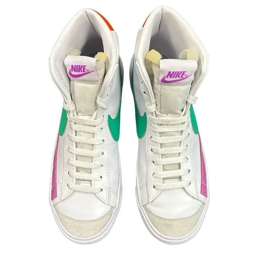 NIKE Blazer Mid '77 Vintage "White/Stadium Green/Picante Red" High top Size 6.5